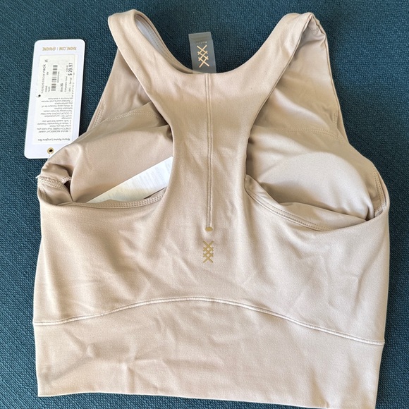 NWT Rhone Taupe Beige Revive Longline Sports Bra xs - Picture 5 of 6
